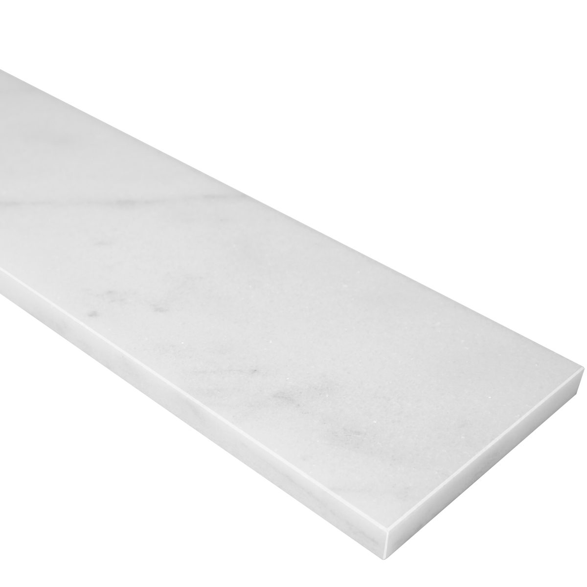 Shower Wall Cap White Marble Polished Stone stone wall cap, marble wall cap, knee wall, shower wall, wall cap, Shower wall trim, Shower wall edging, Shower wall capping, Shower wall finish, Shower wall protection, Shower wall tile cap, Shower wall transition cap, capstone, pony wall